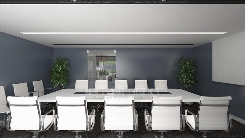 Mẫu thiết kế văn phòng họp hiện đại và khoa học để phục vụ cho công ty công nghệ thông tin.